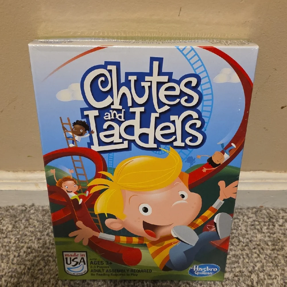 New! Hasbro Chutes and Ladders Game